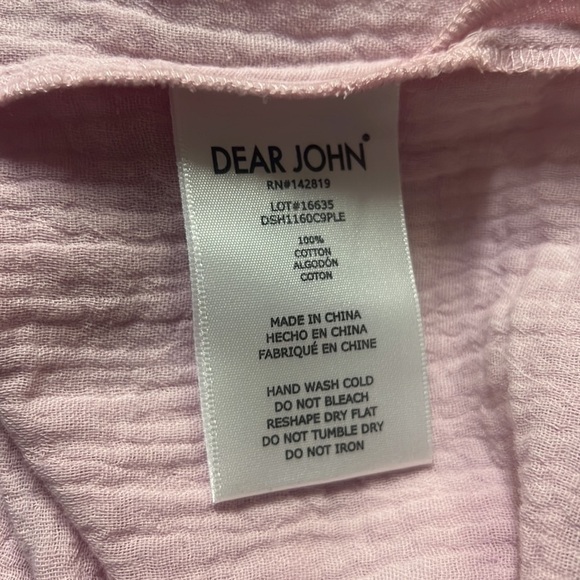 Dear John “Jailee” Pearl Blush Blouse - Picture 6 of 6